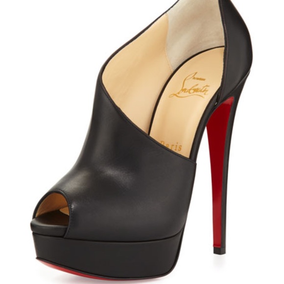 Christian Louboutin Verita Peep Toe Bootie heels - Picture 6 of 7